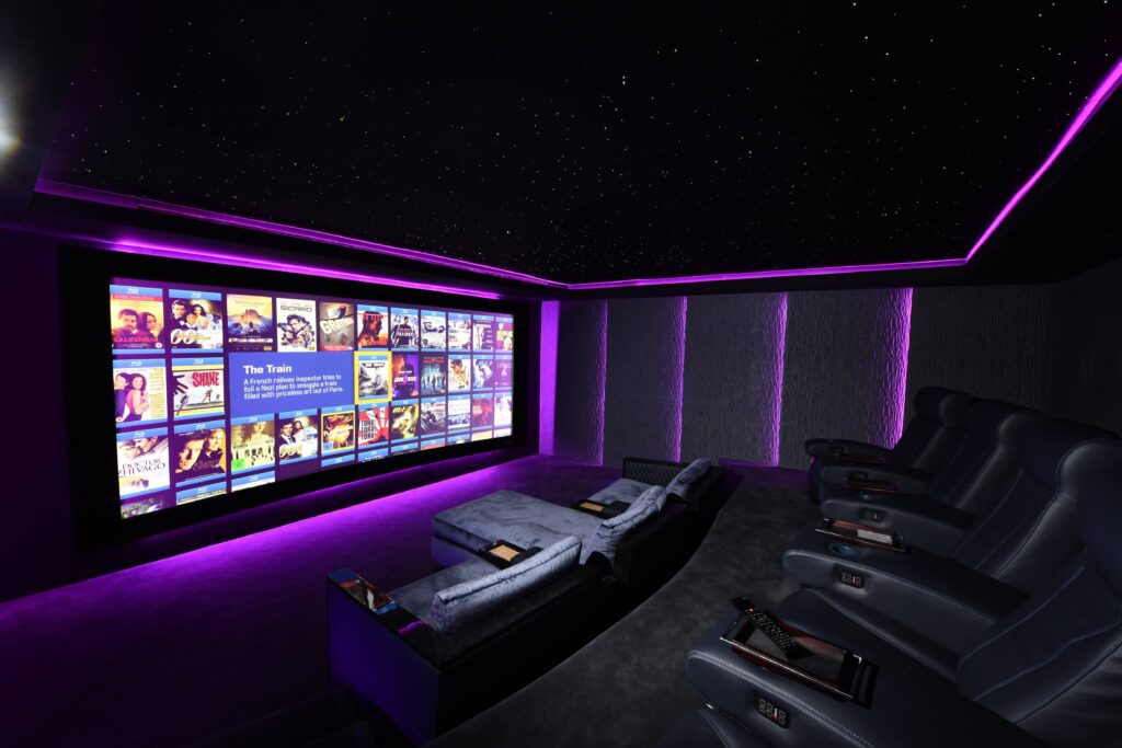 fiber optic starfield ceiling home theatre