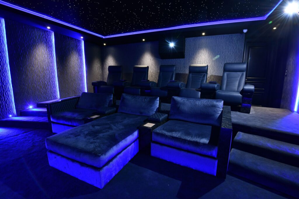 fiber optic starfield ceiling home theatre