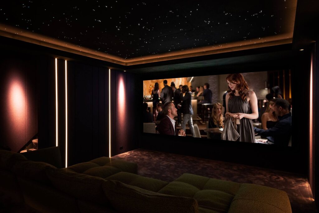 fiber optic starfield ceiling home theatre